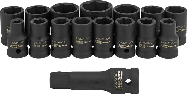 Изображение товара Набор головок слесарных Sigmatool 4179-5MPB (65464)