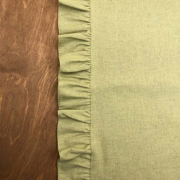 Изображение товара Сервировочная салфетка ОМурМебель 50x35см с рюшами (2шт, зеленый)