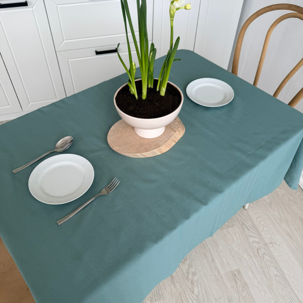 Изображение товара Скатерть ОМурМебель 150x120см прямоугольная (синий)