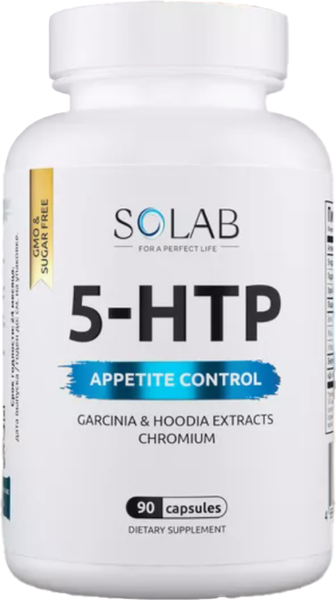 Изображение товара Аминокислота 5-HTP SOLAB Контроль аппетита (90 капсул)