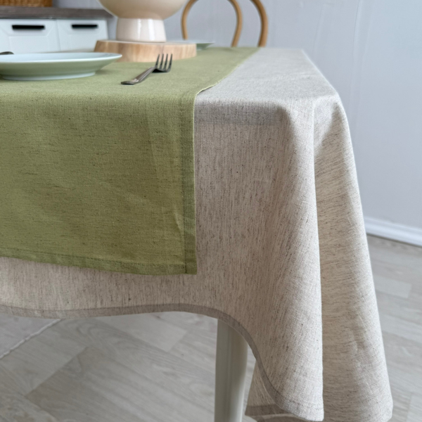 Изображение товара Дорожка на стол ОМурМебель 140x40см (зеленый)