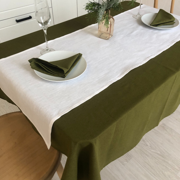 Изображение товара Дорожка на стол ОМурМебель 140x40см (белый)