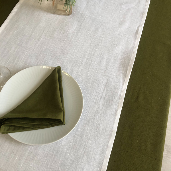 Изображение товара Дорожка на стол ОМурМебель 140x40см (белый)