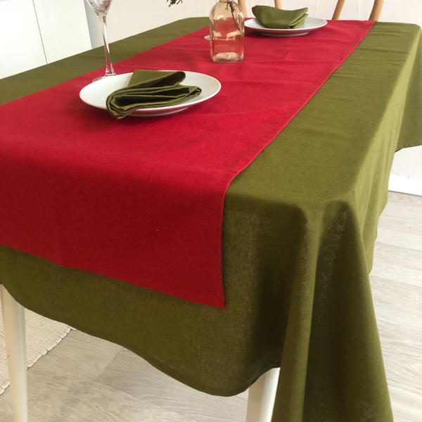 Изображение товара Дорожка на стол ОМурМебель 140x40см (красный)