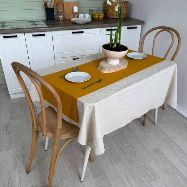 Изображение товара Дорожка на стол ОМурМебель 140x40см (горчичный)