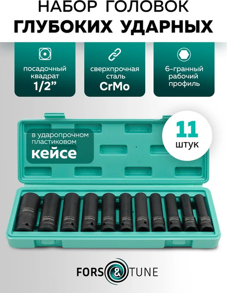 Изображение товара Набор головок слесарных FORSandTUNE 4117-5MPB (65248)