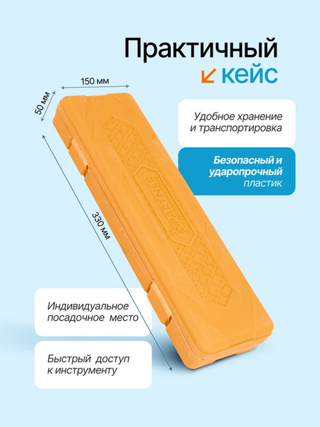 Изображение товара Набор головок слесарных Partner PA-4117-5MPB (64594)