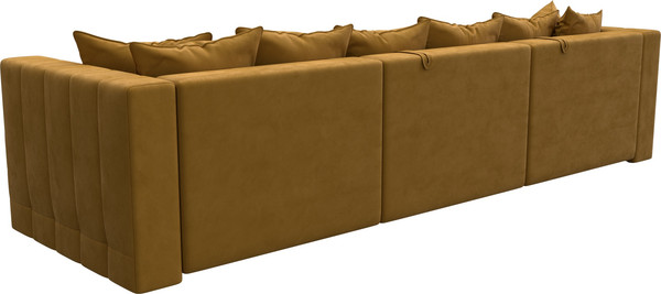 Изображение товара Диван угловой Лига Диванов Лига-052 НПБ Лонг угол универсальный / 128830 (велюр Brut 10 желтый)