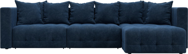 Изображение товара Диван угловой Лига Диванов Лига-052 НПБ Лонг угол универсальный / 128833 (велюр Brut 11 синий)