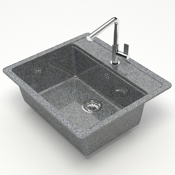 Изображение товара Мойка кухонная Marrbaxx 9/Q8 / F009Q008 (темно-серый)