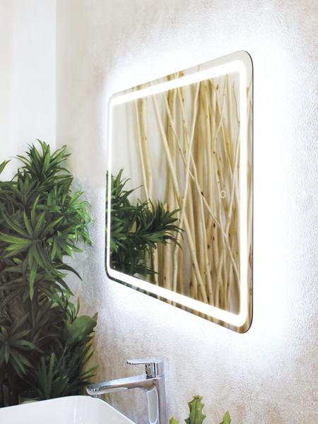 Изображение товара Зеркало Дабл-Ю Балатон Лайт 50x70 / BA50X70L (с подсветкой)