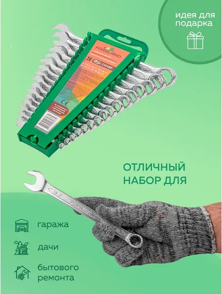 Изображение товара Набор ключей Forsland 5161MP (55043)