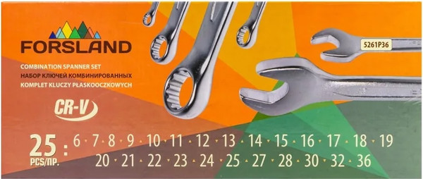 Изображение товара Набор ключей Forsland 5261P36 (55049)