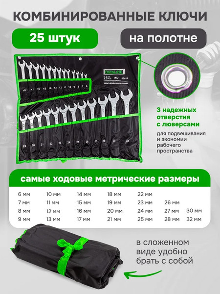 Изображение товара Набор ключей ForsLine FL-5261P (54264)