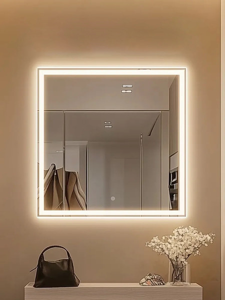 Изображение товара Зеркало Дабл-Ю Гранд Лайт 80x80 / GR80X80LD (с подсветкой)