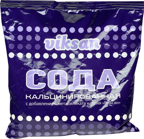 Изображение товара Универсальное чистящее средство Viksan Сода кальцинированная (500г, п/э пакет)