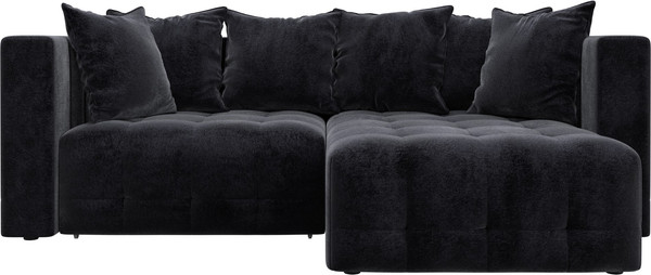 Изображение товара Диван угловой Лига Диванов Лига-052 НПБ угол универсальный / 128800 (велюр Tower 11 темно-серый)