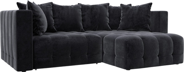 Изображение товара Диван угловой Лига Диванов Лига-052 НПБ угол универсальный / 128800 (велюр Tower 11 темно-серый)