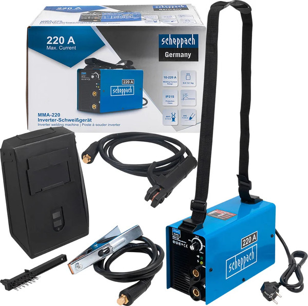 Изображение товара Инвертор сварочный Scheppach Sch-MMA-220 (65471)