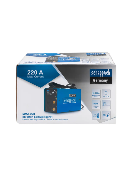 Изображение товара Инвертор сварочный Scheppach Sch-MMA-220 (65471)
