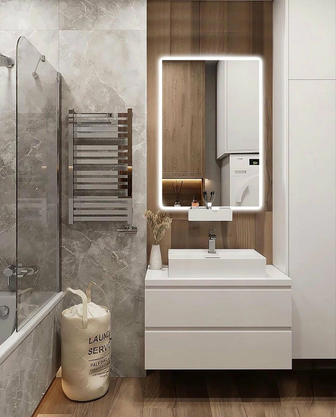 Изображение товара Зеркало Дабл-Ю Турин 60x95 / TRN60X95 (с подсветкой, антизапотевание)