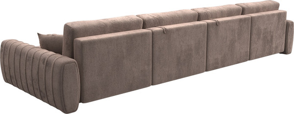 Изображение товара Диван П-образный Лига Диванов Лига-057 НПБ Лонг / 129333 (велюр Tower 05 бежевый)