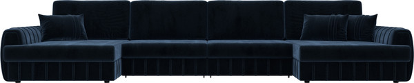 Изображение товара Диван П-образный Лига Диванов Лига-057 НПБ Лонг / 129334 (велюр Tower 13 синий)