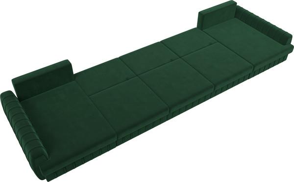Изображение товара Диван П-образный Лига Диванов Лига-057 НПБ МегаЛонг / 129357 (велюр Seven 626 зеленый)