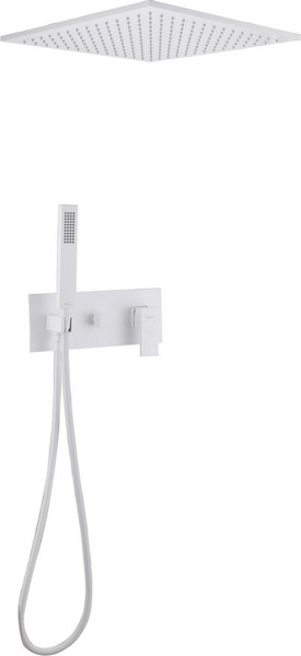 Изображение товара Душевая система со смесителем Abber Daheim AF8221W (белый матовый)