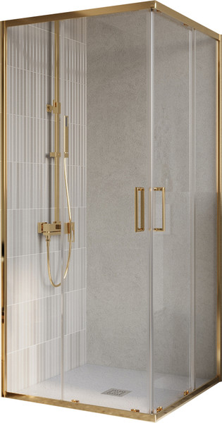 Изображение товара Душевой уголок BelBagno Luce-A-2-100-C-ORO