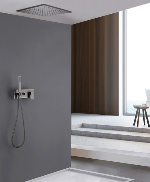 Изображение товара Душевая система со смесителем Abber Daheim AF8221NG (никель)