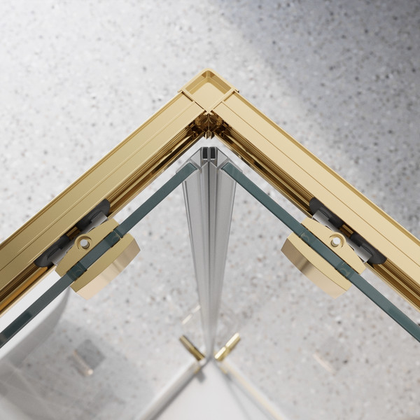 Изображение товара Душевой уголок BelBagno Luce-A-2-90-P-ORO