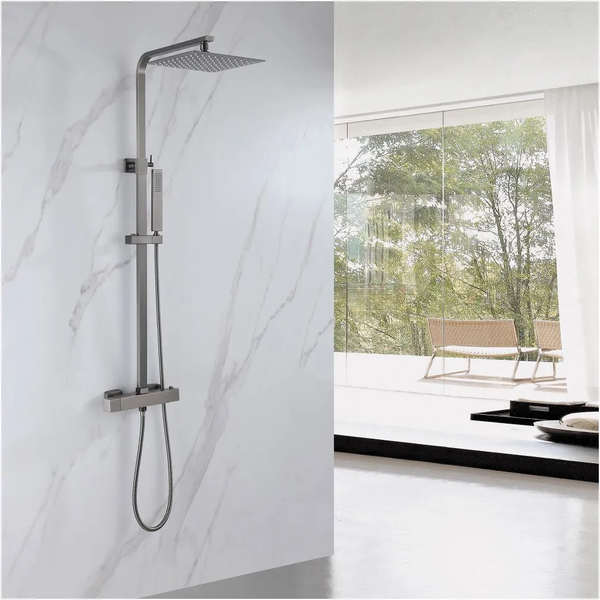 Изображение товара Душевая система со смесителем Abber Daheim AF8260NGL (никель)