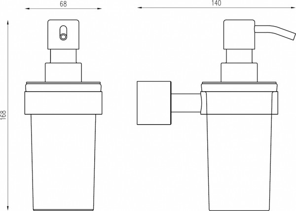 Изображение товара Дозатор для жидкого мыла Abber Osten 316 AA185A9BST (сталь брашированная)
