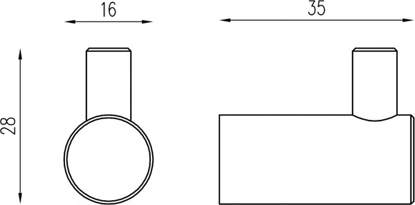 Изображение товара Крючок для ванной Abber Osten 316 AA1851BG (брашированное светлое золото)