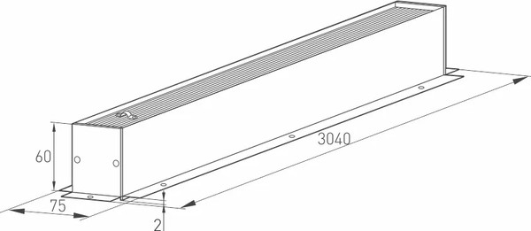 Изображение товара Шинопровод Arlight MAG-TRACK-4560-F-3040 WH / 028062