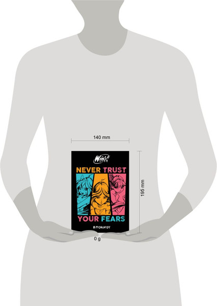 Изображение товара Блокнот Эксмо Winx / 9785041978792 (48л, черный)