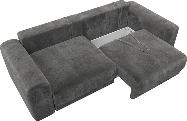 Изображение товара Диван Лига Диванов Лига-056 НПБ / 129124 (велюр Tower 10 серый)