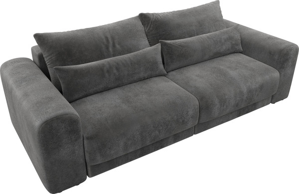 Изображение товара Диван Лига Диванов Лига-056 НПБ / 129124 (велюр Tower 10 серый)