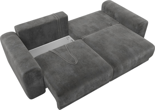 Изображение товара Диван Лига Диванов Лига-056 НПБ / 129124 (велюр Tower 10 серый)