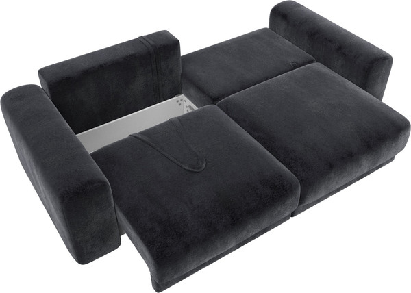 Изображение товара Диван Лига Диванов Лига-056 НПБ / 129125 (велюр Tower 11 темно-серый)