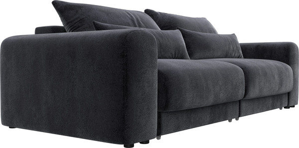 Изображение товара Диван Лига Диванов Лига-056 НПБ / 129125 (велюр Tower 11 темно-серый)