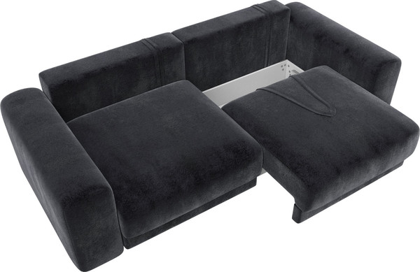 Изображение товара Диван Лига Диванов Лига-056 НПБ / 129125 (велюр Tower 11 темно-серый)