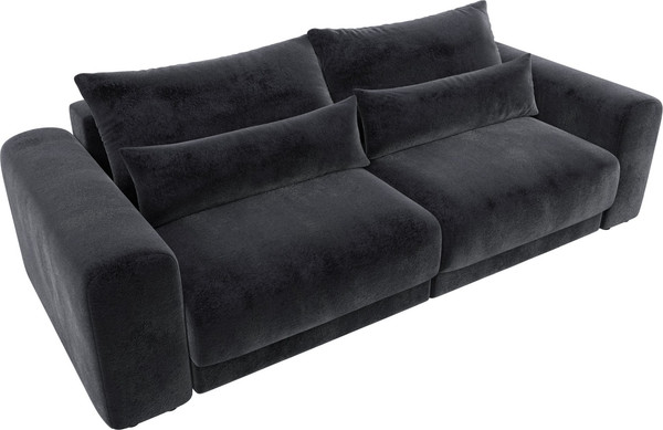 Изображение товара Диван Лига Диванов Лига-056 НПБ / 129125 (велюр Tower 11 темно-серый)