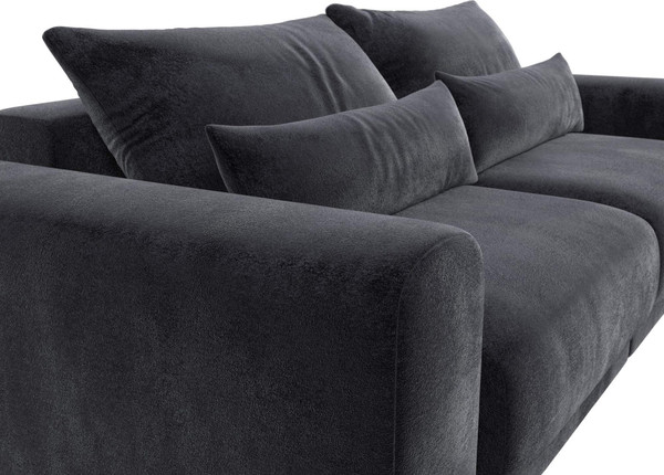 Изображение товара Диван Лига Диванов Лига-056 НПБ / 129125 (велюр Tower 11 темно-серый)