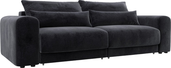 Изображение товара Диван Лига Диванов Лига-056 НПБ / 129125 (велюр Tower 11 темно-серый)