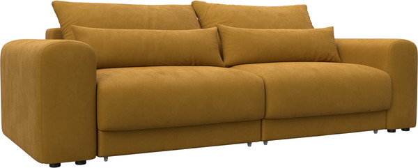 Изображение товара Диван Лига Диванов Лига-056 НПБ / 129130 (велюр Brut 10 желтый)