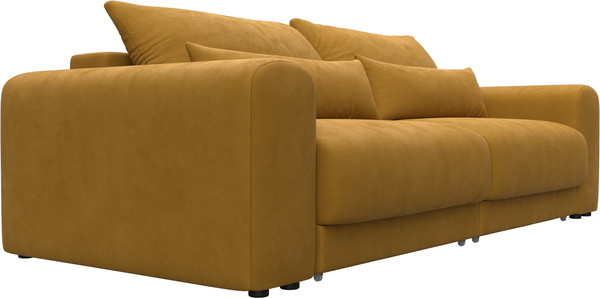 Изображение товара Диван Лига Диванов Лига-056 НПБ / 129130 (велюр Brut 10 желтый)