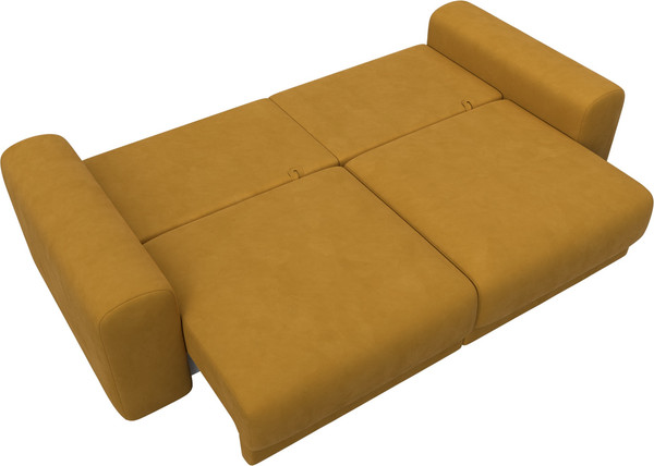Изображение товара Диван Лига Диванов Лига-056 НПБ / 129130 (велюр Brut 10 желтый)