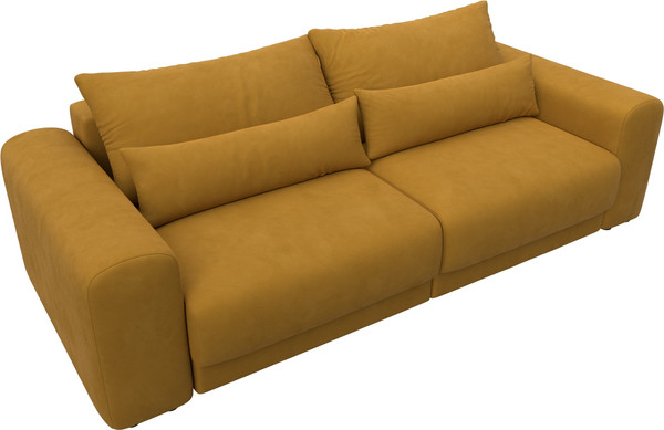 Изображение товара Диван Лига Диванов Лига-056 НПБ / 129130 (велюр Brut 10 желтый)